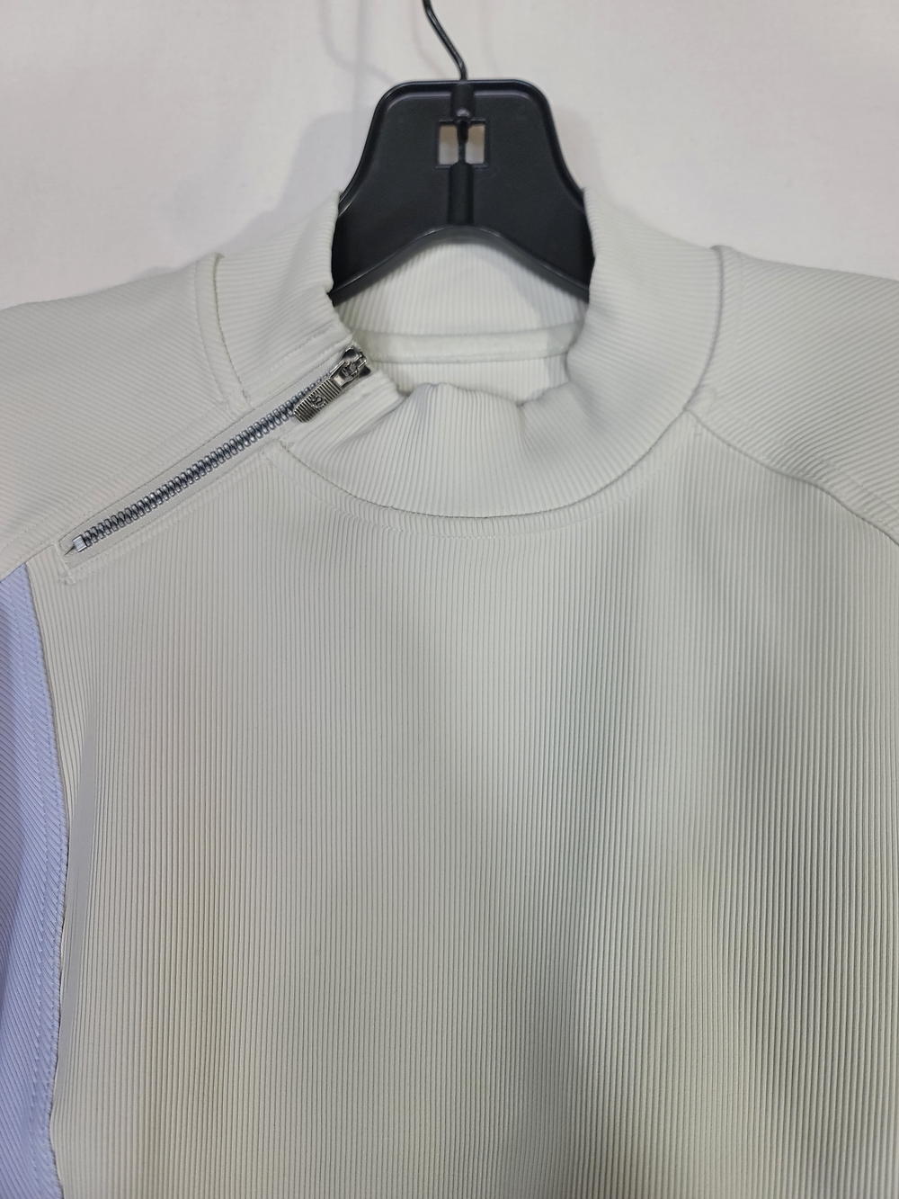 Lululemon Ribbed Luxtreme Wide-Sleeve Pullover Bone / Blissful Blue - Picture 9 of 11